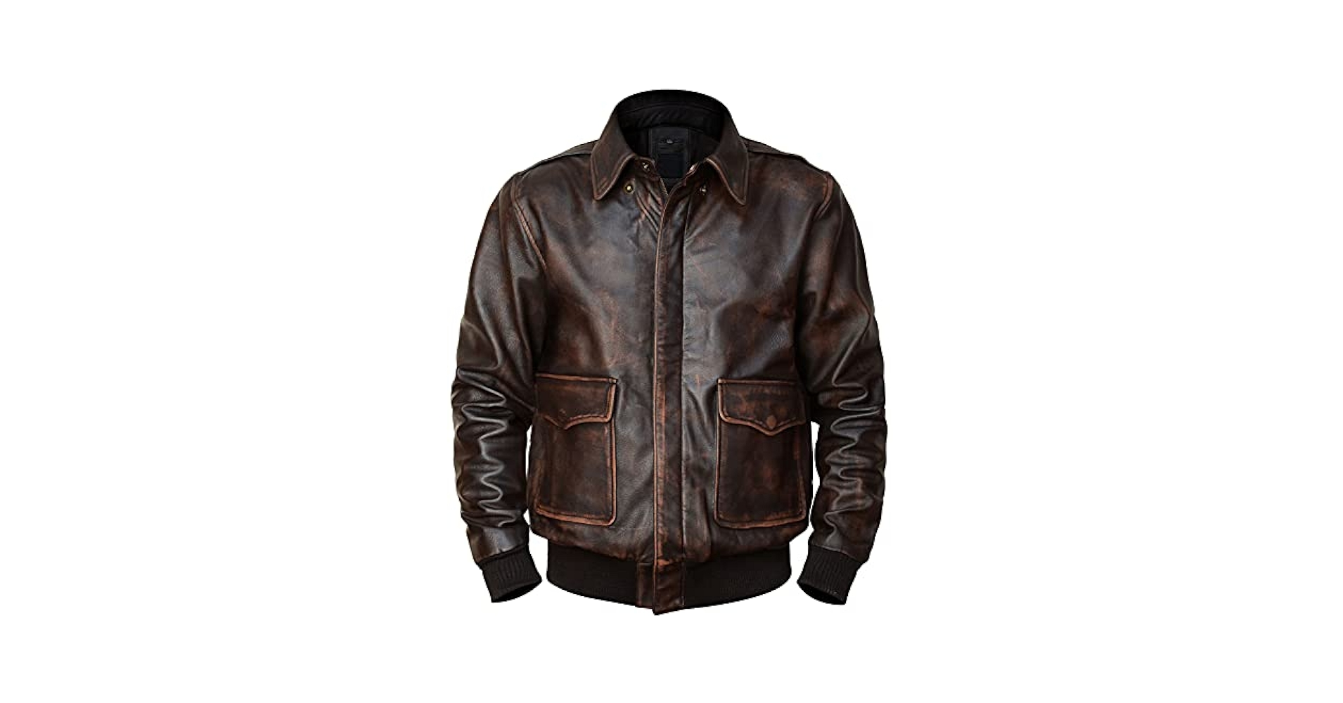 Men's A-2 Air Force Pilot Leather Jacket- A2 Flight Bomber