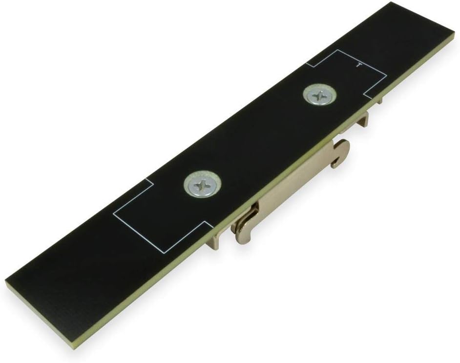 DIN Rail Mounting Plates, 0.98 x 6.0 Plate Size, Solid, Black, RoHS Compliant