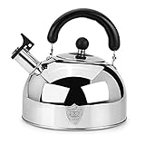 Gorgeous Tea Kettle – Whistling I Fastest Boiling Mirror Finish Surgical Stainless Steel Teapot (Color : B) Present