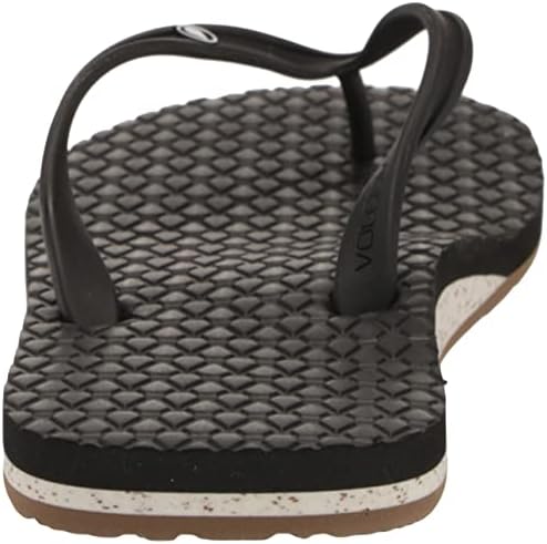 Volcom Women's ECO Concourse Flip Sandal Flop, Black White, 10 | Image 2