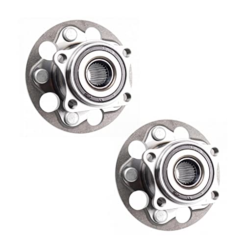 Image of TRQ Rear Left and Right Wheel Bearing and Hub Assembly Set 2 Piece Compatible with 19-23 Toyota RAV4 All Wheel Drive 20-23 Camry All Drive 21-23 Venza 22-23 Corolla Cross