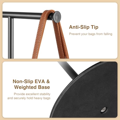 Niffgaff T Bar Purse Display Stand Tabletop: Adjustable Height Handbag Holder, Countertop Hanging Rack For Long Necklace Scarf Lanyard thumb #3