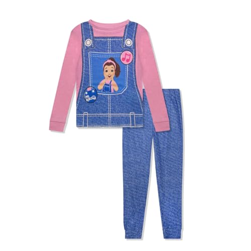Ms. Rachel 2 Piece Pajama Set - Toddler Girls Cotton PJ Set, Long Sleeve Shirt & Pants, Kids Sleepwear Set - Official License