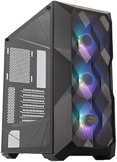 Cooler Master MasterBox TD500 Mesh - ARGB PC Case with Tessellated Mesh, 3 x 120mm Pre-Installed Fans, CrystallineGlass Side Panel, Flexible Air Flow Configurations
