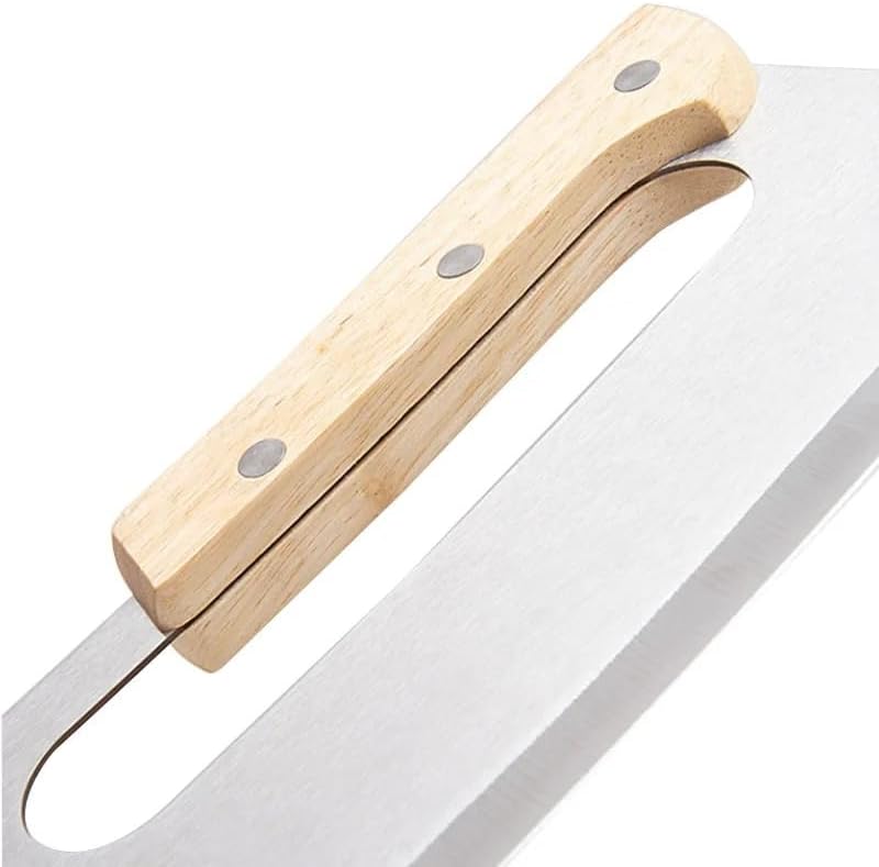 Miniatura 8 de Tabla de pizza de corte de pizza de doble agarre de 14 pulgadas  Juego de pizza de regalo, mejor cuchilla de corte de pizza, tabla de cortar pizza