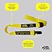 BearTOOLS Yellow Fabric Helmet Lanyard Clip Dual Attachment 50cm/19 Inches Universal Fit, For all Hard Hats, Max Load 0.9KG 50CM (2)