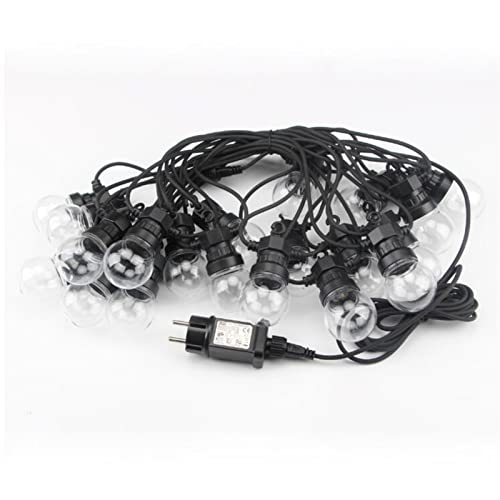 Warm White 8/13/24M Led Globe String Fairy Lights Clear/Milky Christmas G50 Outdoor Waterproof Wedding Garden Party Patio Street Decoration (Color : Clear Bulb, Size : UK Plug_13M 20BLUBS) Warm White 8/13/24M Led Globe String Fairy Lights Clear/Milky Christmas G50 Outdoor Waterproof Wedding Garden Party Patio Street Decoration (Color : Clear Bulb, Size : UK Plug_13M 20BLUBS)