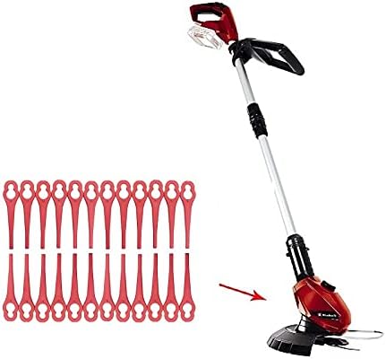 Pack of 100 Replacement Blade Set Grass Trimmer Accessories for Einhell Cordless Grass Trimmer BG-CT 18 Li, RG-CT 18 Li, GE-CT 18 Li, Plastic Blade Compatible with Einhell Grass Trimmer