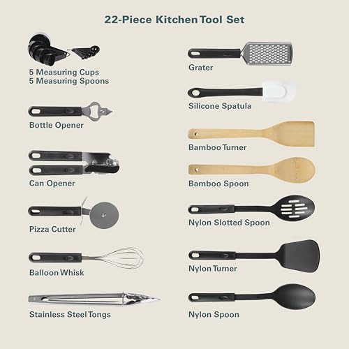 Image of Gibson Home 74 Piece Kitchen in a Box Pots and Pans Cookware, Plates and Bowls Dinnerware, Cutlery Knife Block, Flatware Utensils, Tools & Gadgets, Storage, Glasses Set
