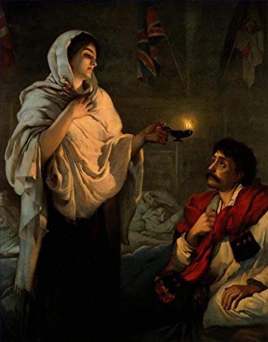 Nightingale chez une patiente : peinture à l'huile pour briser la monotonie de vos murs