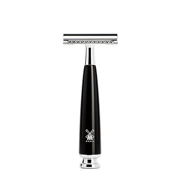 MUHLE RYTMO Double Edge Safety Razor Closed Comb For Men - Perfect for Every Day Use, Barbershop Quality Close Smooth Shave Black