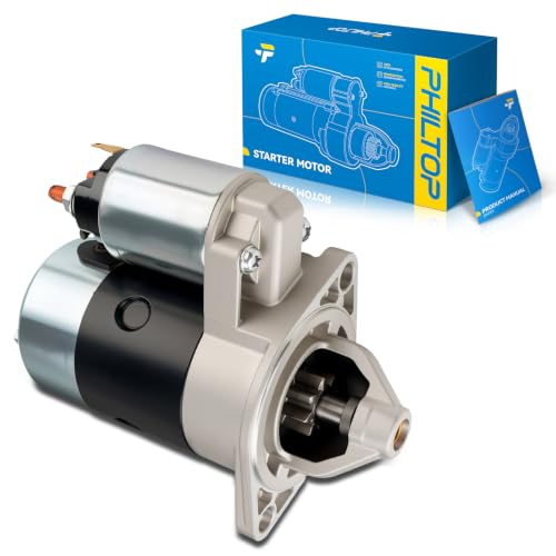 Image of PHILTOP 16992N Starter Compatible with Nissan 1988-1994 D21 2.4L, 1995 Pickup 2.4L Replacement New for 16992N,16992,16992 | Replace 16992N