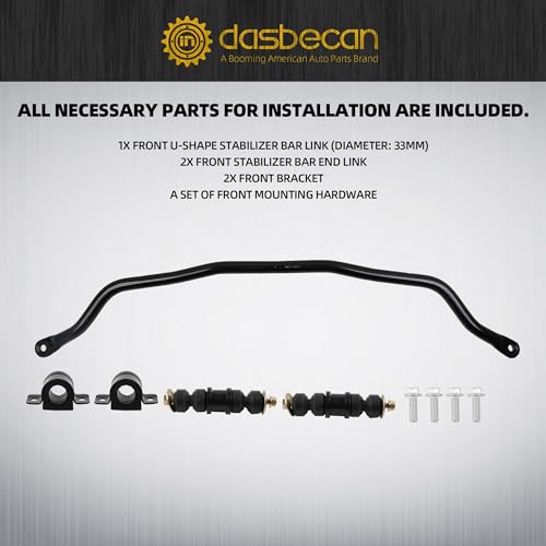 image for Dasbecan 927-100 [33mm] Front Suspension Stabilizer Bar Link Kit Compa
