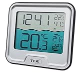 [page_title]-TFA Dostmann 30.3066 Funk Poolthermometer Marbella Schwimmbadthermometer (Silber)