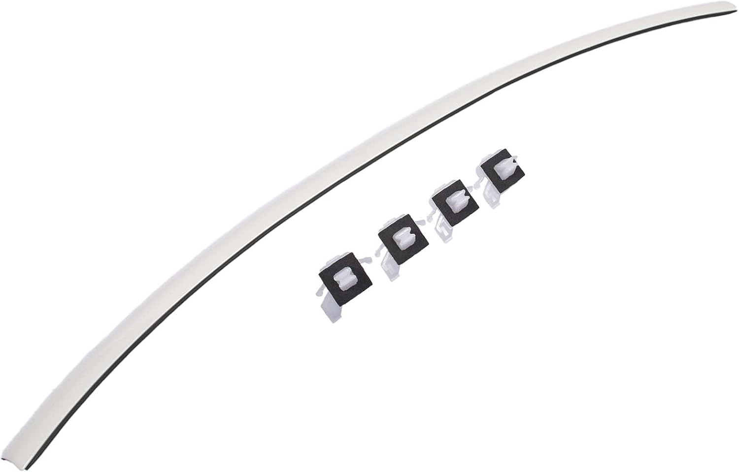 Top Windshield Molding 75503-35061-A0 Replacement for 2007-2014 Toyota FJ Cruiser Front Windshield Upper Reveal Molding with Side Clips Part# 75503-35060-A0, 75503-35010