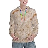 vosery tortilla - felpa con cappuccio da donna, a maniche lunghe, leggera, con tasca, nero , m