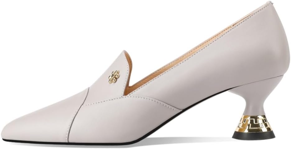 TinaCus Women's Pointed Toe Handmade Cone Heels Genuine Leather Slip On Pumps Shoes