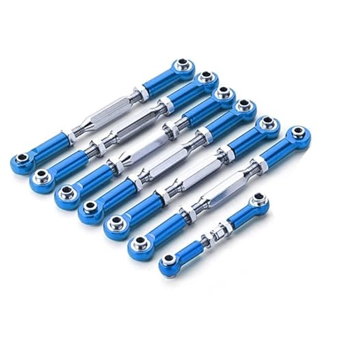 RC�J�[�����P�[�W For TRAXXAS For SLASH 4x4 2wd 1/10 RC �N���[���[�J�[ �A�b�v�O���[�h�p�[�c 7 �����N���b�h�����\�X�e�A�����O�����P�[�W�Z�b�g(Blue)