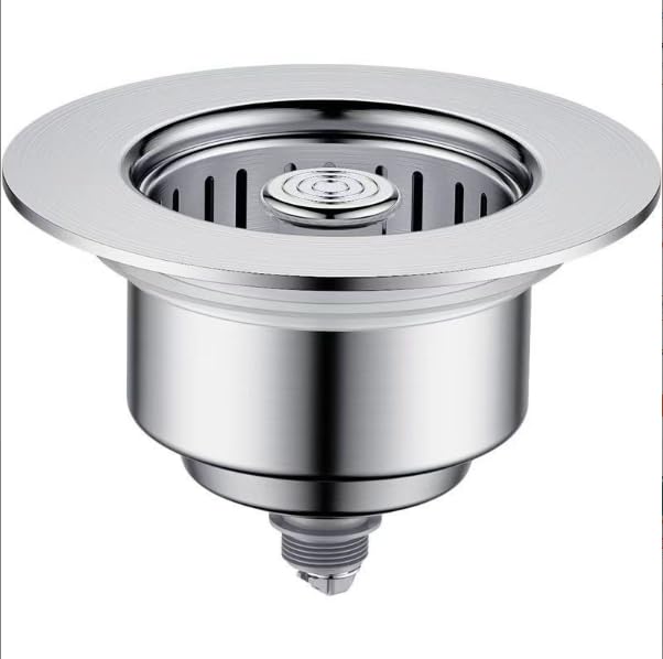 Upgrade Your Kitchen with a 304 Stainless Steel Sink Drain Strainer & Stopper &ndash; Durable...