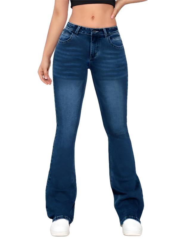 Image of Waltz Jeans for Women || High Waist Jeans for Women || Bootcut Jeans for Women || Flared Jeans for Women High Waist || Wide Leg Jeans Women || Bell Bottom Jeans for Women