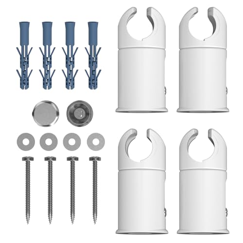 Supports de serrage radiateur sèche-serviette pour réparer fixation murale - 4