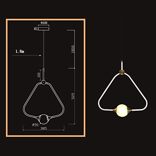 Suspension Luminaire Fer Moderne Plafonnier Salon Lustre Cuisine Chambre Bar Moderne A-38.5cm