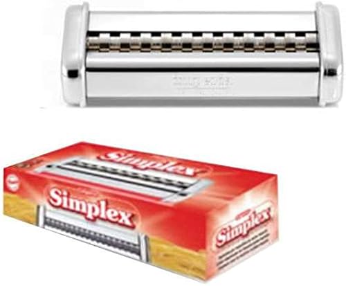 Imperia CucinaPro Molde Tortelli Classici con rodillo, accesorio Pappardelle, plata