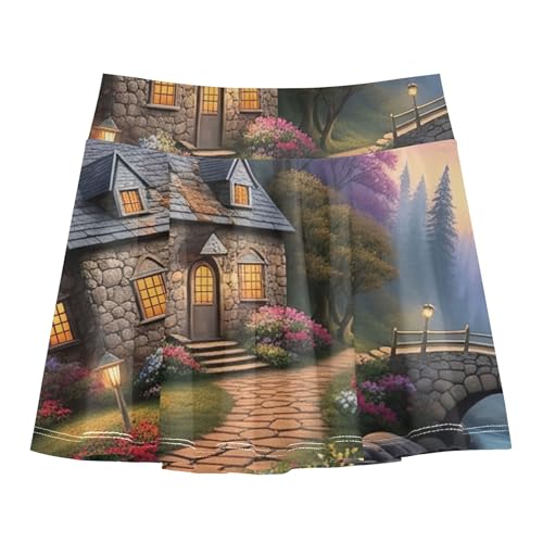 Stone Cottage Toddler Tennis Skirts Casual Girls Skorts Athletic Shorts Butterfly Skirt 9-10