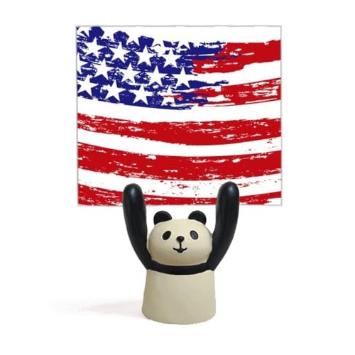 Porte-mémo drapeau motif panda stand décoration de bureau original