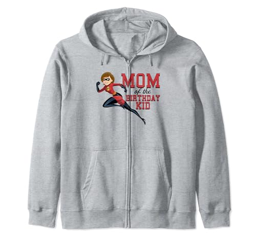 Sweat Incredibles Mom anniversaire Disney Pixar zippé coton femme