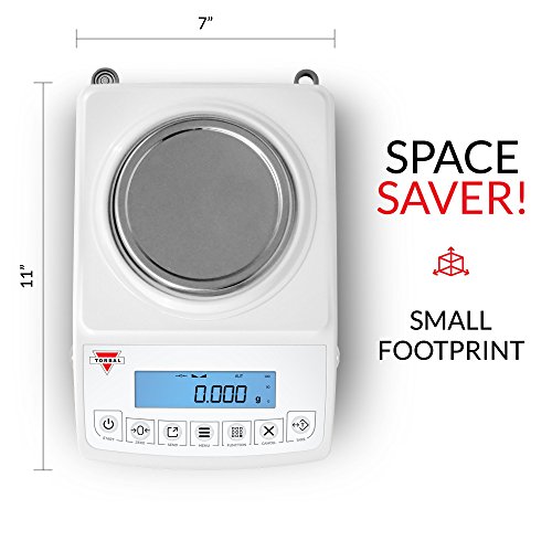Torbal Atn110 Entry-Level Laboratory Class Balance 110G X 0.001G (1 Mg Readability), Ultra Compact Design, Battery Operated, Built-In Usb #TOP1