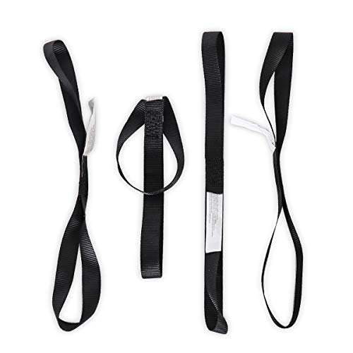 Xstrap Standard Soft Loop Tie-Down Straps 8Pk 1-1/16 X 18 Inches - 3600Lb Breaking Strength, Loops For Securing Trailering Of Bikes, Atv, Utv, Motorcycles, Scooters, Dirt Bikes, Lawn Equipment, Black #TOP5