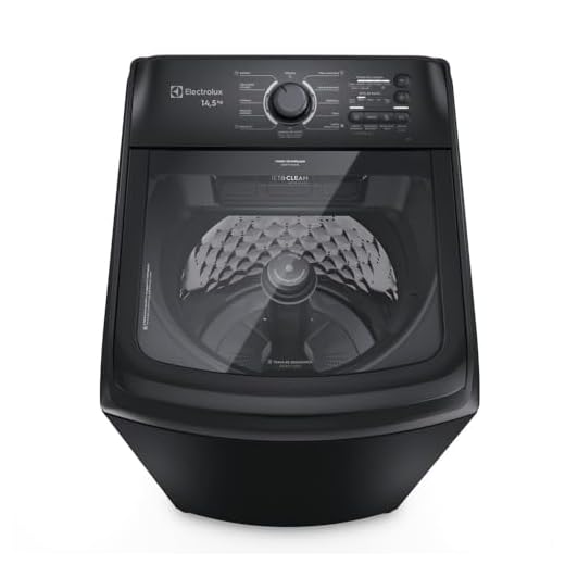 Electrolux Máquina de Lavar Electrolux 14,5kg Preta Efficient Cesto Inox, Jet&Clean e Filtro Fiapos (LEP15) 127V