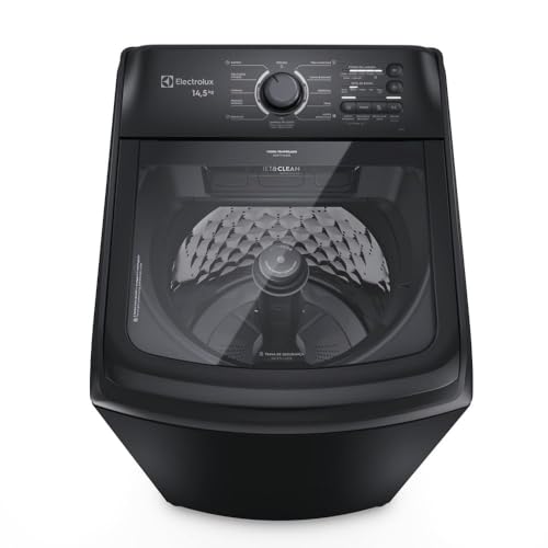 Electrolux Máquina de Lavar Electrolux 14,5kg Preta Efficient Cesto Inox, Jet&Clean e Filtro Fiapos (LEP15) 127V