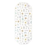 un doudou コットカバー 60×150cm 北欧アニマル オーガニックコットン 綿100% パイル地 キルト 吸水加工 裏面メッシュ 四隅ゴム付き 3171-H