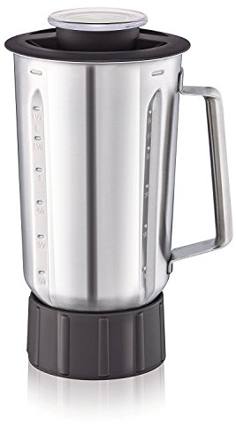 Moulinex Blender Inox XF636DB1 Accessoire Masterchef Gourmet Officiel Capacité 1,5L Résistant Chocs Thermiques Compatible avec Tous les Robots Pâtissier Masterchef...