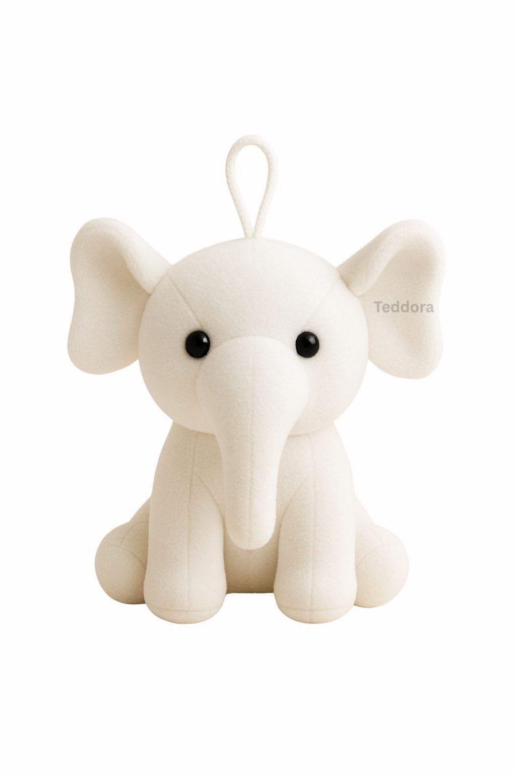 Baby Ele Soft Toy for Girls Boys Kids | Elephant Stuffed Plush Animal with Gentle Fabric Finish, Soft Hug Cushion Toy for Children Room Decoration and Nursery Styling | White-image-13