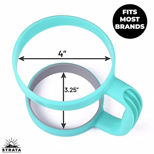 Strata Cups 30Oz Tumbler Handle (Teal) Available For 30Oz Yeti Tumbler, Ozark Trail Tumbler, Rambler Tumbler - Bpa Free #TOP1
