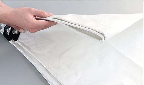 Miniatura 6 de YLBFJXK Lona de polietileno resistente con ojales de metal, 0.276 in de grosor, impermeable, para techo al aire libre, campamento, piscina, jardín,