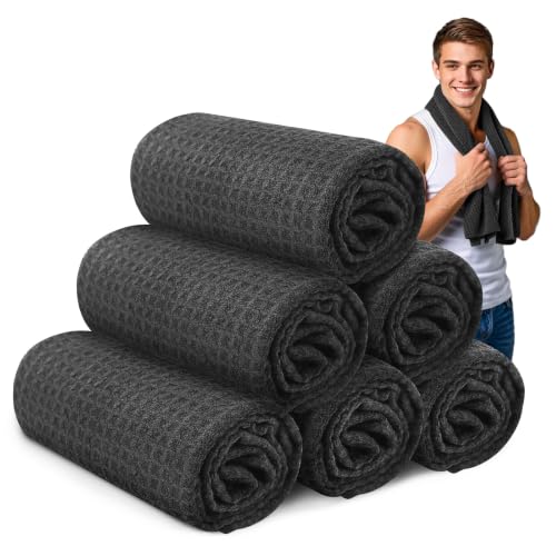 SOOWASH Microfiber Gym Towel, Quick Dry Lightweight 14x40in