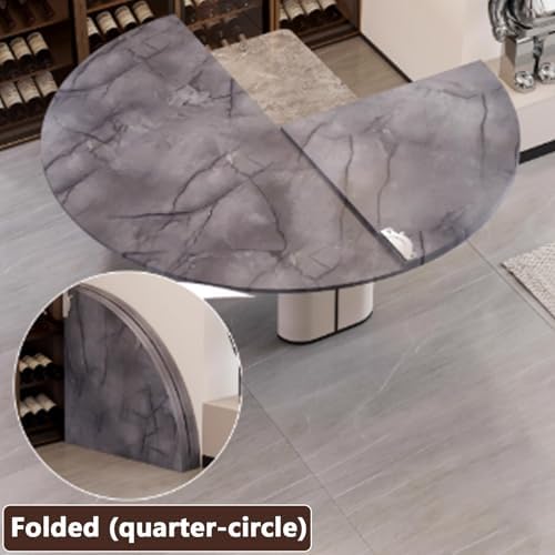 Large Round Foldable Table Top Extender - 200cm Wood Folding Tabletop, No Legs, Easy to Store, Perfect for Temporary Use, Dining, Parties & Events