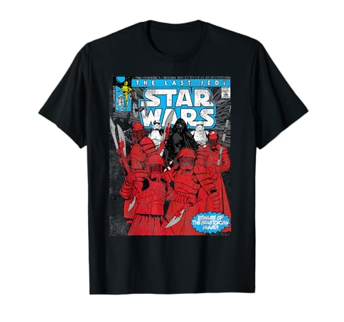 T-shirt Star Wars The Last Jedi vêtement de collection vintage imprimé comic book noir
