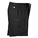 Dickies Occupational Workwear LR337BK 48 Cotton Relaxed Fit Men's Industrial Cargo Short with Metal Tack Closure, 48