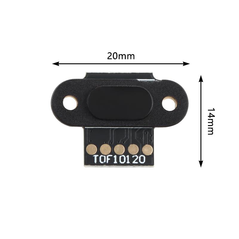 TOF10120 TOF Distance Sensor Module - 100-1800mm Range, High Accuracy, Stable Performance