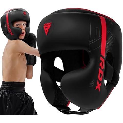 RDX Kids Headguard for Boxing, Adjustable Padded KARA Youth Head Gear Cover