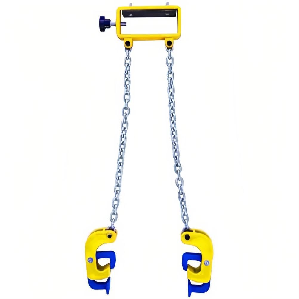 Lève-fûts à chaîne avec 2 crochets robustes pour levage sécurisé de 1T