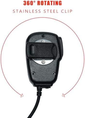 BVMAG Speaker Mic Handheld Microphone Compatible with Cobra Microtalk Cxt195 PX655 Cx112 PX650 ACXT1035r ACXT145 ACXT545 RX385 RX685 Walkie Talkie Two Way Radio 2Pack - 4