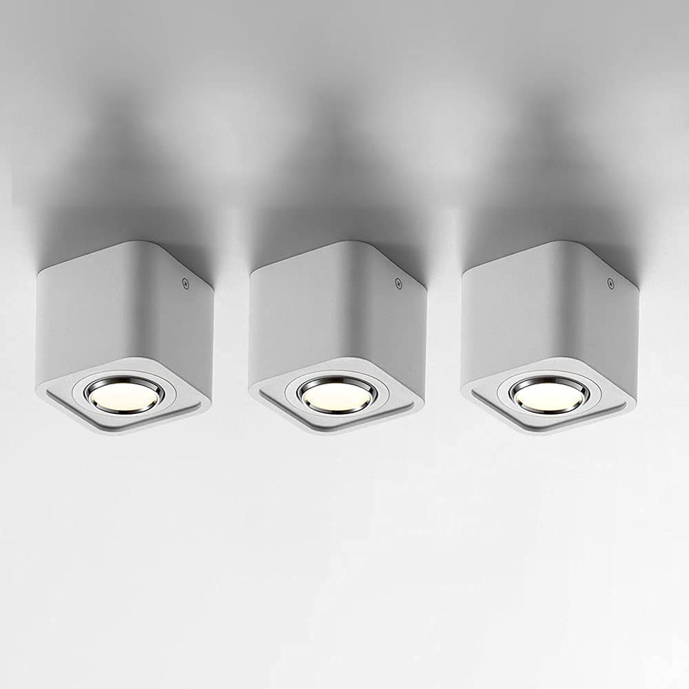 Spot de plafond orientable 7W LED, éclairage intérieur carré pour sublimer votre couloir et entrée