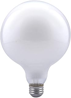 Sylvania 100W Incandescent G40 DÃ©cor Globe Light Bulb, E26 Medium Base, 1050 Lumens, 100 CRI, Frosted, 2850K Warm White - 1 Pack (15793)