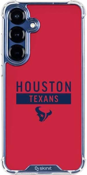 Skinit Clear Phone Case Compatible with Galaxy S25 - Officially Licensed NFL Houston Texans Design